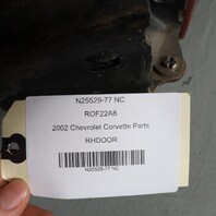 1997-2004 Corvette C5 Right Passenger Door Shell Magnetic Red OEM 10329948