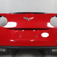 2005-2013 Chevrolet Corvette C6 Rear Bumper Cover Cobalt Red OEM 15895252