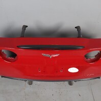 2005-2013 Chevrolet Corvette C6 Rear Bumper Cover Cobalt Red OEM 15895252