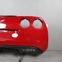 2005-2013 Chevrolet Corvette C6 Rear Bumper Cover Cobalt Red OEM 15895252