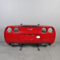 2005-2013 Chevrolet Corvette C6 Rear Bumper Cover Cobalt Red OEM 15895252