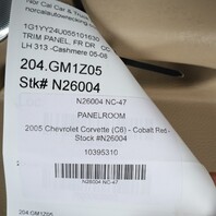 2005-2008 Chevrolet Corvette C6 Left Driver Door Panel Cashmere OEM