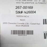 2005 Chevrolet Corvette XLR Inside Rear View Mirror Auto Dimming OEM 10352611