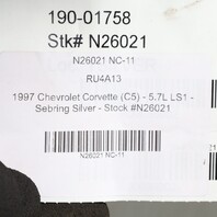 1997-2004 Chevrolet Corvette C5 Rear Bumper Cover Sebring Silver OEM