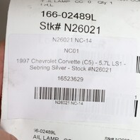 1997-2004 Chevrolet Corvette C5 Left Driver Tail Light Lamp OEM 16523629