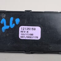 1997-2004 Chevrolet Corvette C5 Power Seat Switch OEM 12135159