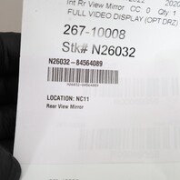 2015-2020 Cadillac Escalade Inside Rear View Mirror OEM 84564089