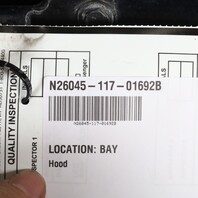 2014-2015 Chevrolet Camaro SS Hood Black OEM Bent Corner