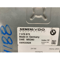 2007-2008 BMW 135i 335i 535i N54 Engine Computer ECU DME 12147575875 OEM