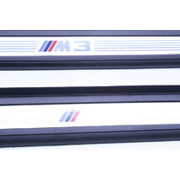 2008-2013 BMW M3 Door Sill Plate Molding Right Left Pair OEM