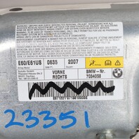 BMW 525i 528i 530i 535i 545i 550i M5 E60 Right Front Door Airbag 72127034058 OEM