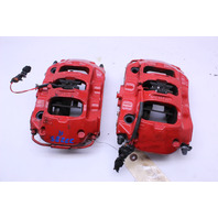 2012-2019 Porsche 911 991 Rear Brake Calipers Brembo Pair Red OEM Used