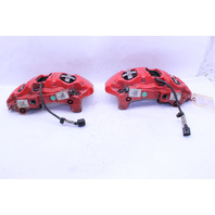 2012-2016 Porsche 911 991 Front Brake Calipers Brembo Set Pair Red OEM