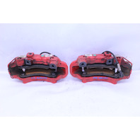 2012-2016 Porsche 911 991 Front Brake Calipers Brembo Set Pair Red OEM