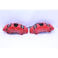 2012-2016 Porsche 911 991 Front Brake Calipers Brembo Set Pair Red OEM