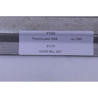 2005-2008 Porsche 911 997 Door Sill Entry Molding "Carrera S" Pair Stainless - 99755198107 OEM
