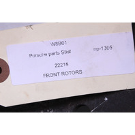 2010-2016 Porsche Panamera Front Brake Rotor Pair Rotors Right Left - 298615301B OEM