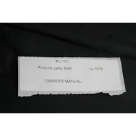2007 Porsche 911 997 Owner Manual Case