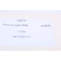 09-12 Porsche Boxster Left Rear Bumper Guide Heat Shield 98750583200 OEM