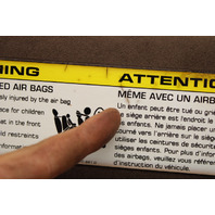 2011 2012 2013 2014 Porsche Cayenne Sun Visor Left Alcantara - 7P5857551 OEM