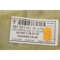 2006-2012 Porsche Cayman 987 Trunk Compartment Carpet Liner Trim Black OEM