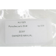 2003 Porsche 911 996 Owners Manual and Case OEM