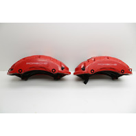 11-18 Porsche Cayenne Turbo / GTS Front Brake Calipers Brembo Red Pair OEM