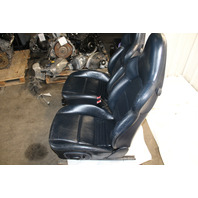 1999-2004 Porsche 911 Boxster Sport Seat Seats Pair Front Blue NOTE