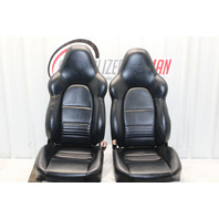 1999-2004 Porsche 911 Boxster Sport Seat Seats Pair Front Blue NOTE