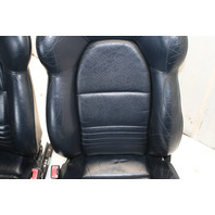 1999-2004 Porsche 911 Boxster Sport Seat Seats Pair Front Blue NOTE