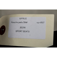 1999-2004 Porsche 911 Boxster Sport Seat Seats Pair Front Blue NOTE