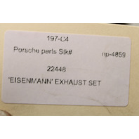 1999-2001 Porsche 911 996 Muffler Eisenmann Sport EXhaust Pair OEM