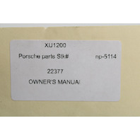 2017 Porsche Cayman 718 Owner Manual And Case OEM