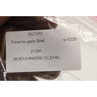 Porsche 911 Boxster Front Side Marker Signal Light Lamp Clear Set OEM