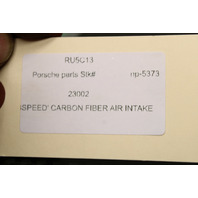 2005-2008 Porsche 911 997 FABSPEED Air Cleaner Carbon Fiber Missing Throttle Body