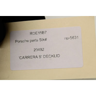 2009-2012 Porsche 911 997.2 Engine Lid Bare Aqua Blue OEM