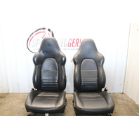 1999-2004 Porsche 911 Boxster Sport Seat Seats Pair Front Black NOTE