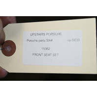 1999-2004 Porsche 911 Boxster Sport Seat Seats Pair Front Black NOTE