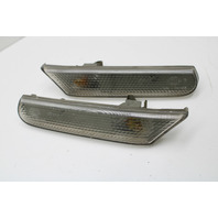 Porsche 911 Boxster Front Side Marker Signal Light Lamp Clear Set OEM