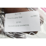 Porsche 911 Boxster Front Side Marker Signal Light Lamp Clear Set OEM