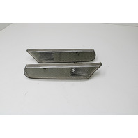 Porsche 911 Boxster Front Side Marker Signal Light Lamp Clear Set OEM