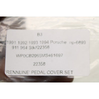 1990-1998 Porsche 911 964 993 Rennline Pedal Set Gas Brake Clutch Dead Pedal