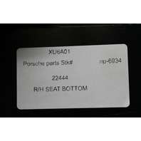 2000-2004 Porsche 911 996 Coupe Rear Seat Lower Cushion Right Leather Graphite Grey OEM