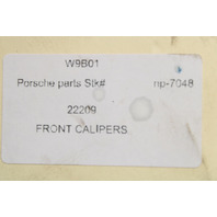 2008 2009 2010 Porsche Cayenne Gts Front Brake Caliper Set Pair Brembo Red - 95535142122 OEM
