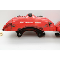 2008 2009 2010 Porsche Cayenne Gts Front Brake Caliper Set Pair Brembo Red - 95535142122 OEM