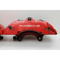 2008 2009 2010 Porsche Cayenne Gts Front Brake Caliper Set Pair Brembo Red - 95535142122 OEM