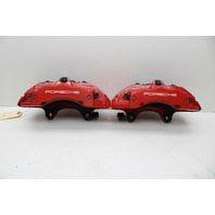 2008 2009 2010 Porsche Cayenne Gts Front Brake Caliper Set Pair Brembo Red - 95535142122 OEM