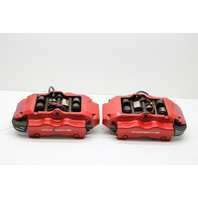 2008 2009 2010 Porsche Cayenne Gts Rear Brake Caliper Set Pair Brembo Red - 95535242151 OEM