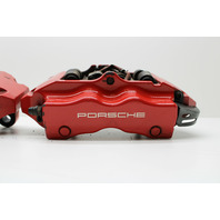 2008 2009 2010 Porsche Cayenne Gts Rear Brake Caliper Set Pair Brembo Red - 95535242151 OEM