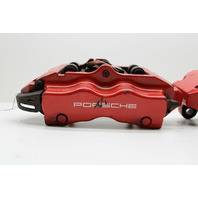 2008 2009 2010 Porsche Cayenne Gts Rear Brake Caliper Set Pair Brembo Red - 95535242151 OEM